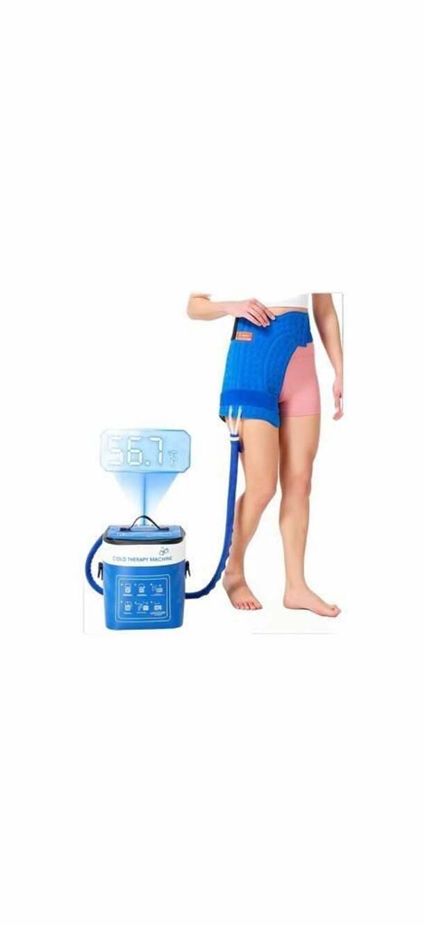 Cold Therapy Machine for Hip with Temperature Display & Wrap